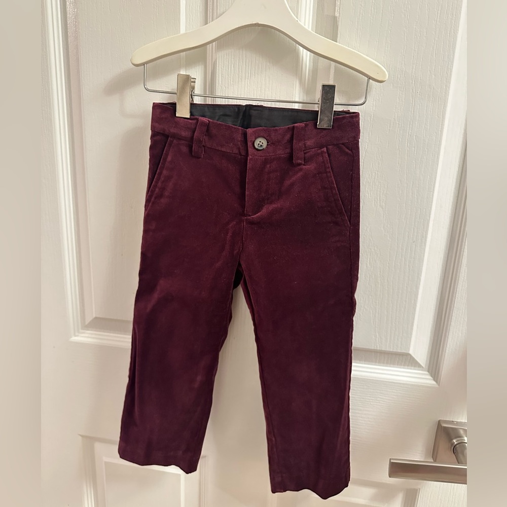 Janie and Jack Burgundy Dress Pants size 2T